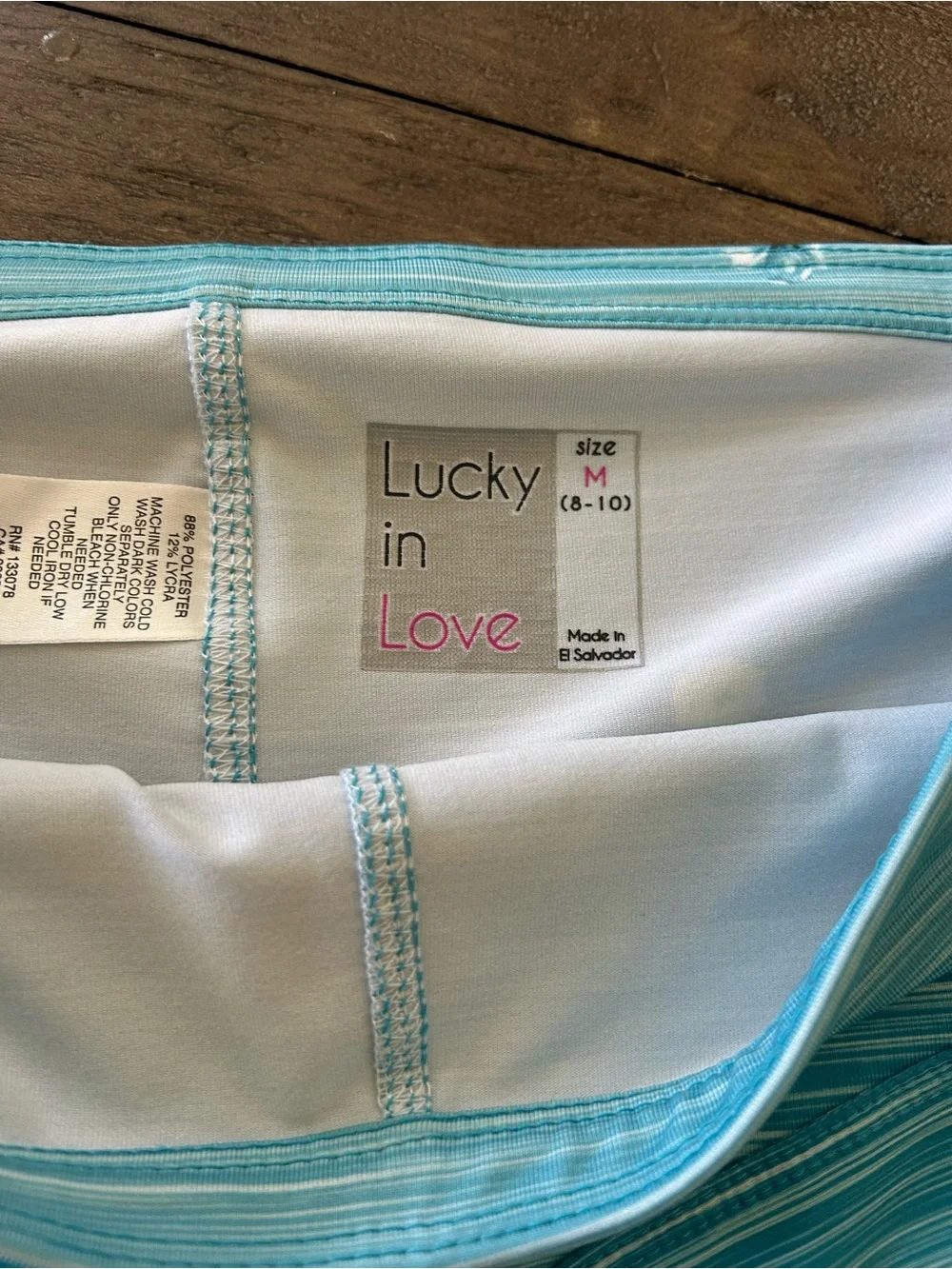 Lucky in Love Blue Gradient Floral Skater Skirt